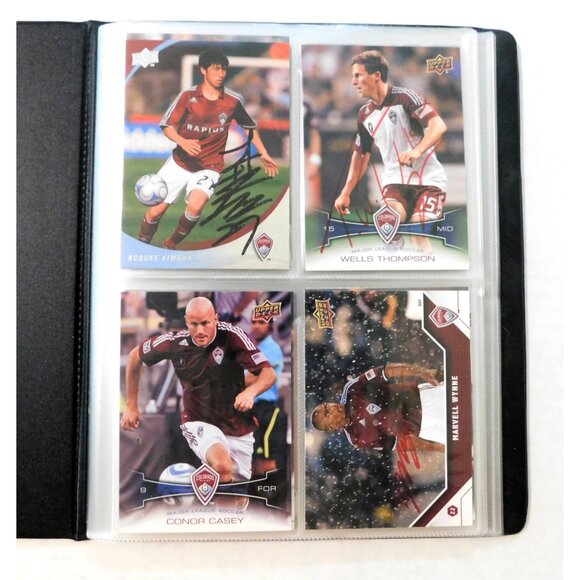 Colorado Rapids Soccer Team Card Binder 15 Cards 8 Autographed - Picture 2 of 7